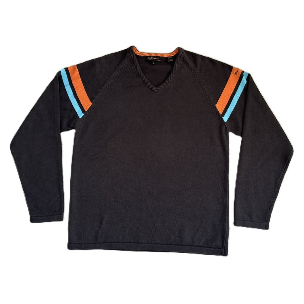 Ben Sherman Vintage Sweater  EU Sz 4 FITS LIKE SIZE LARGE Men's Brown, Orange